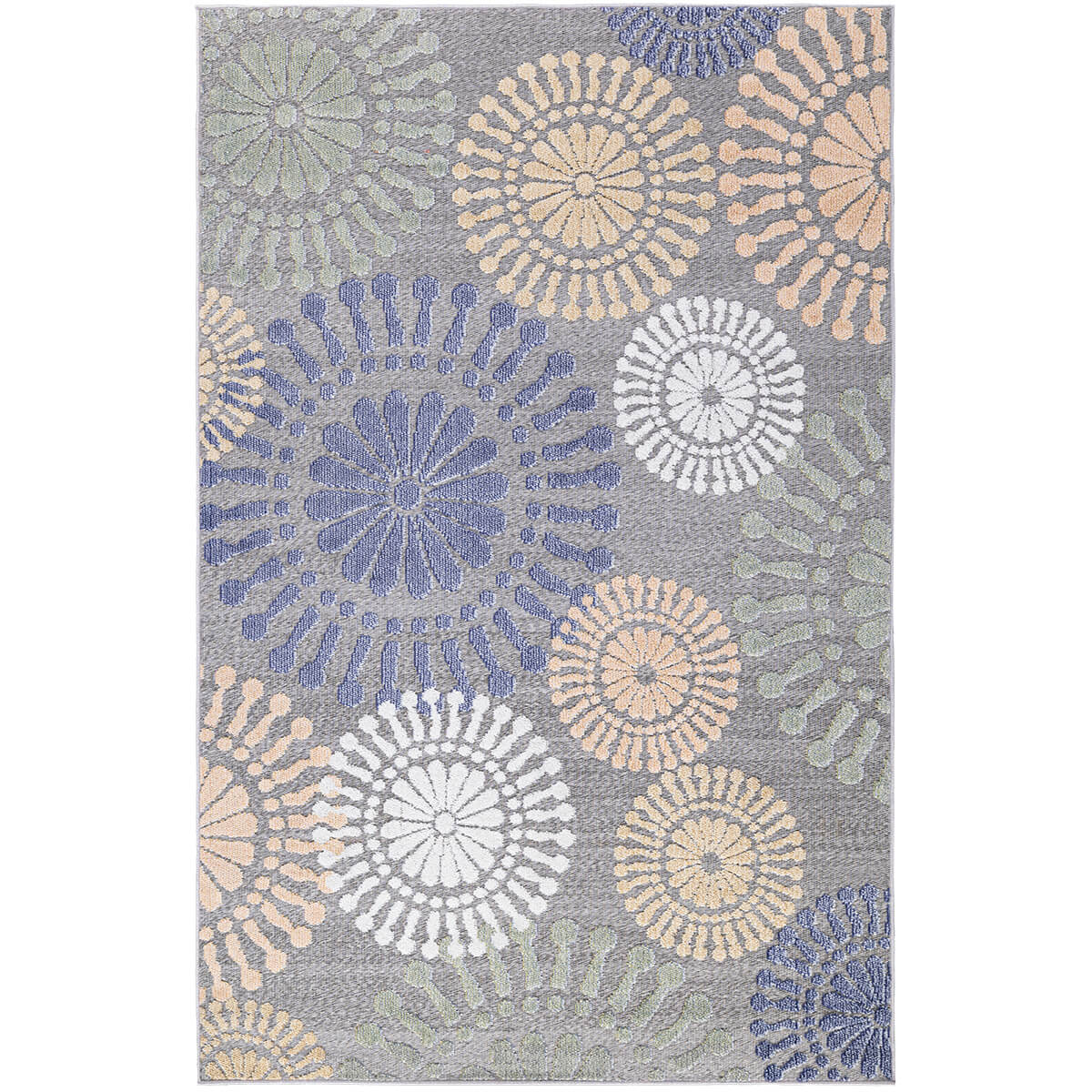 שטיח נייטשר 08 אפור/כחול/צהוב NATURE