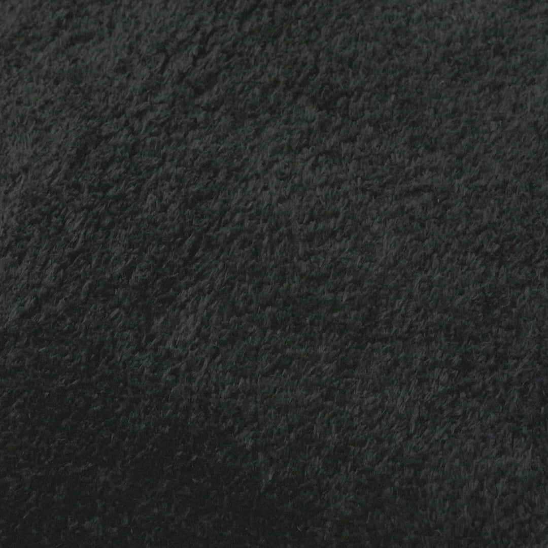 שטיח שאגי קטיפה 01 שחור עגול | השטיח האדום