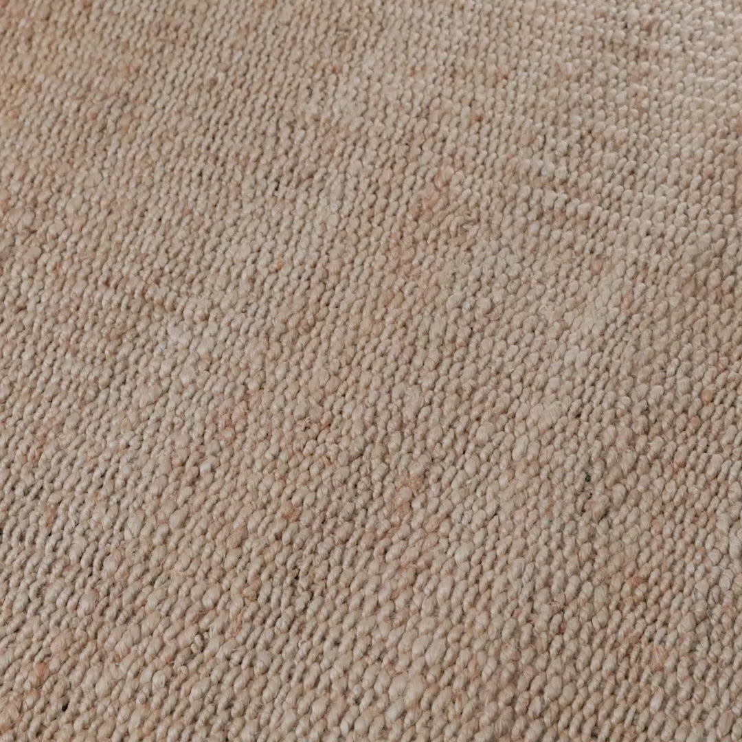 שטיח תמר אריגה גסה 01 בז' עם פרנזים | השטיח האדום