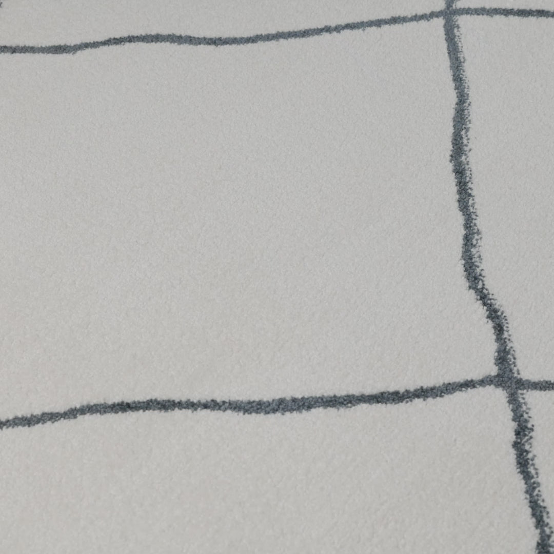 שטיח מרקש 11 קרם/שחור עגול | השטיח האדום