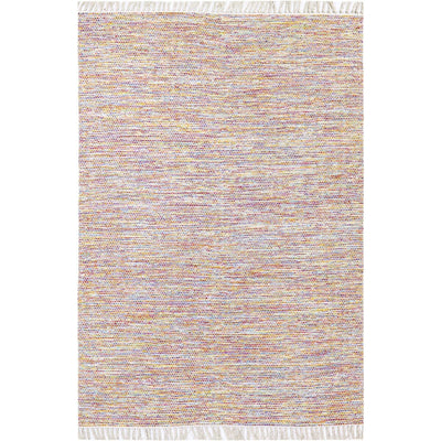 שטיח גפן כותנה 01 צבעוני עם פרנזים | השטיח האדום