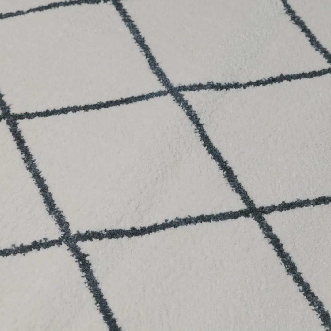 שטיח מרקש 19 קרם/שחור | השטיח האדום