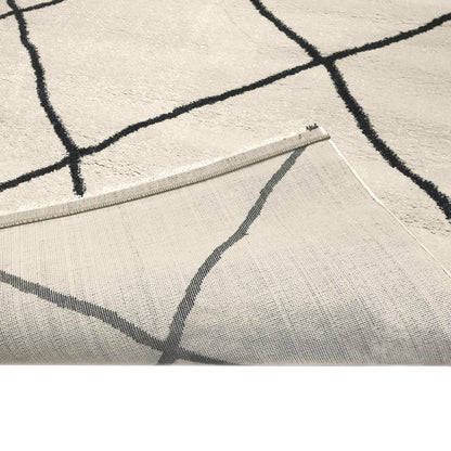 שטיח מרקש 11 קרם/שחור | השטיח האדום