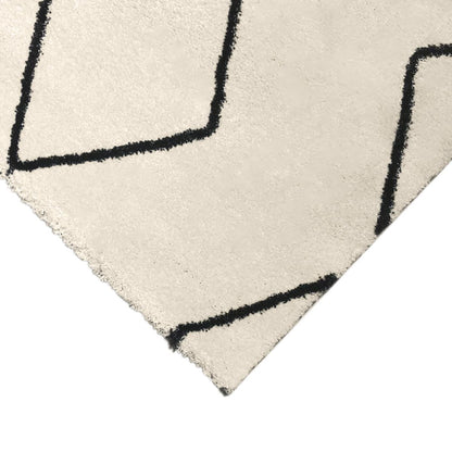 שטיח מרקש 12 קרם/שחור | השטיח האדום