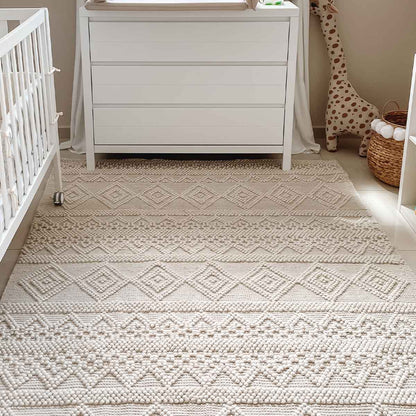 שטיח נירוונה 05 לבן | השטיח האדום