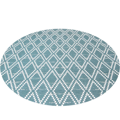 שטיח לוקה 01 טורקיז עגול | השטיח האדום