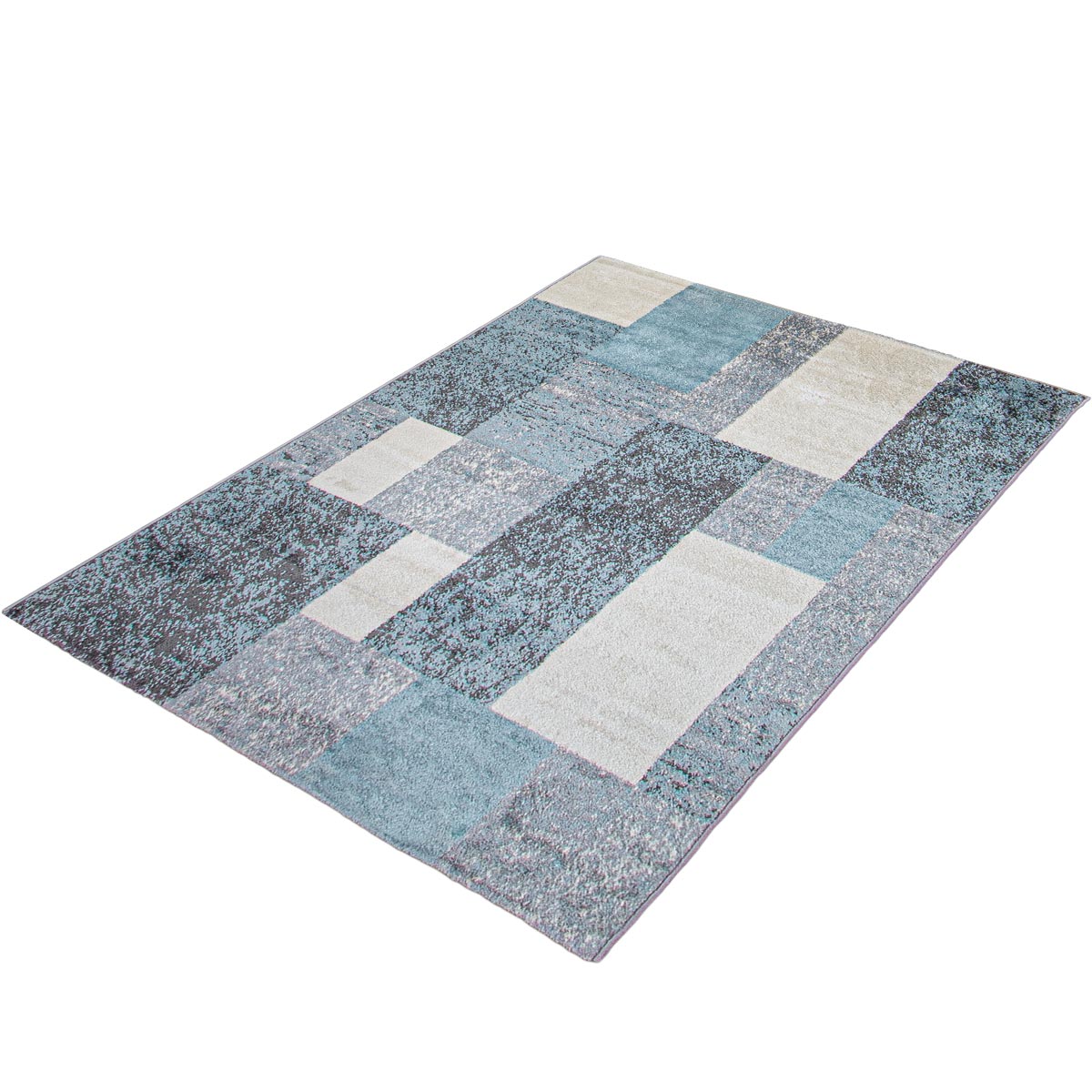 שטיח סלוניקי 10 אפור/קרם/טורקיז | השטיח האדום