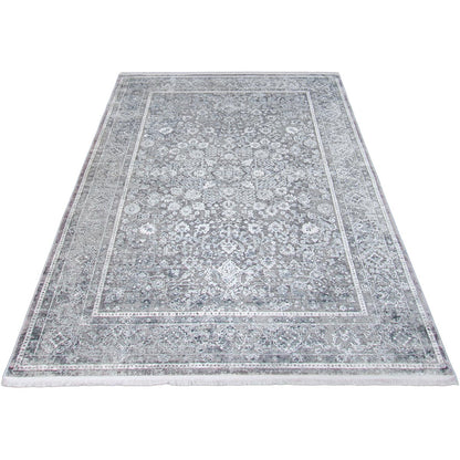 שטיח ג'איפור 22 אפור עם פרנזים | השטיח האדום