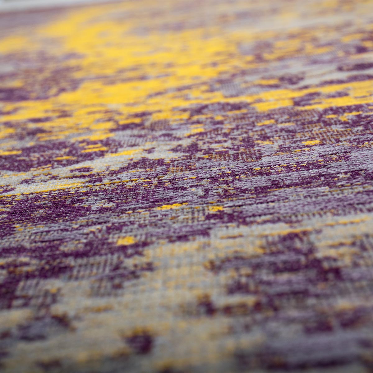 שטיח מרסיי 09 סגול/צהוב ראנר | השטיח האדום
