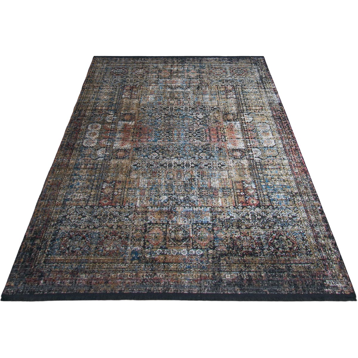 שטיח אלכסנדריה 02 צבעוני עם פרנזים | השטיח האדום