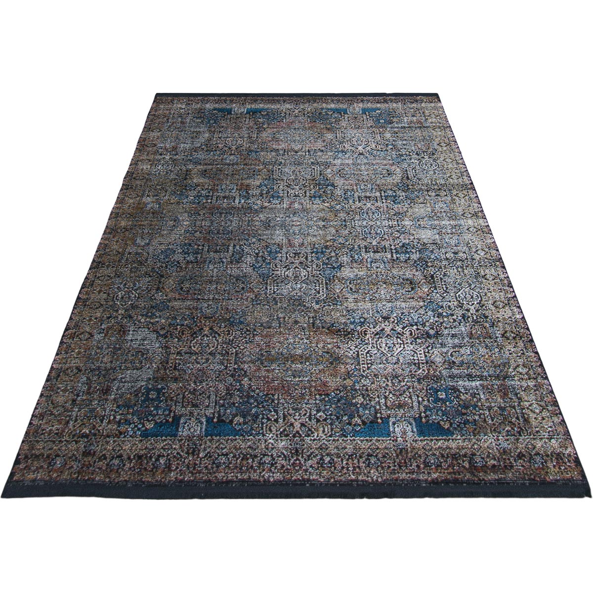 שטיח אלכסנדריה 03 צבעוני עם פרנזים | השטיח האדום