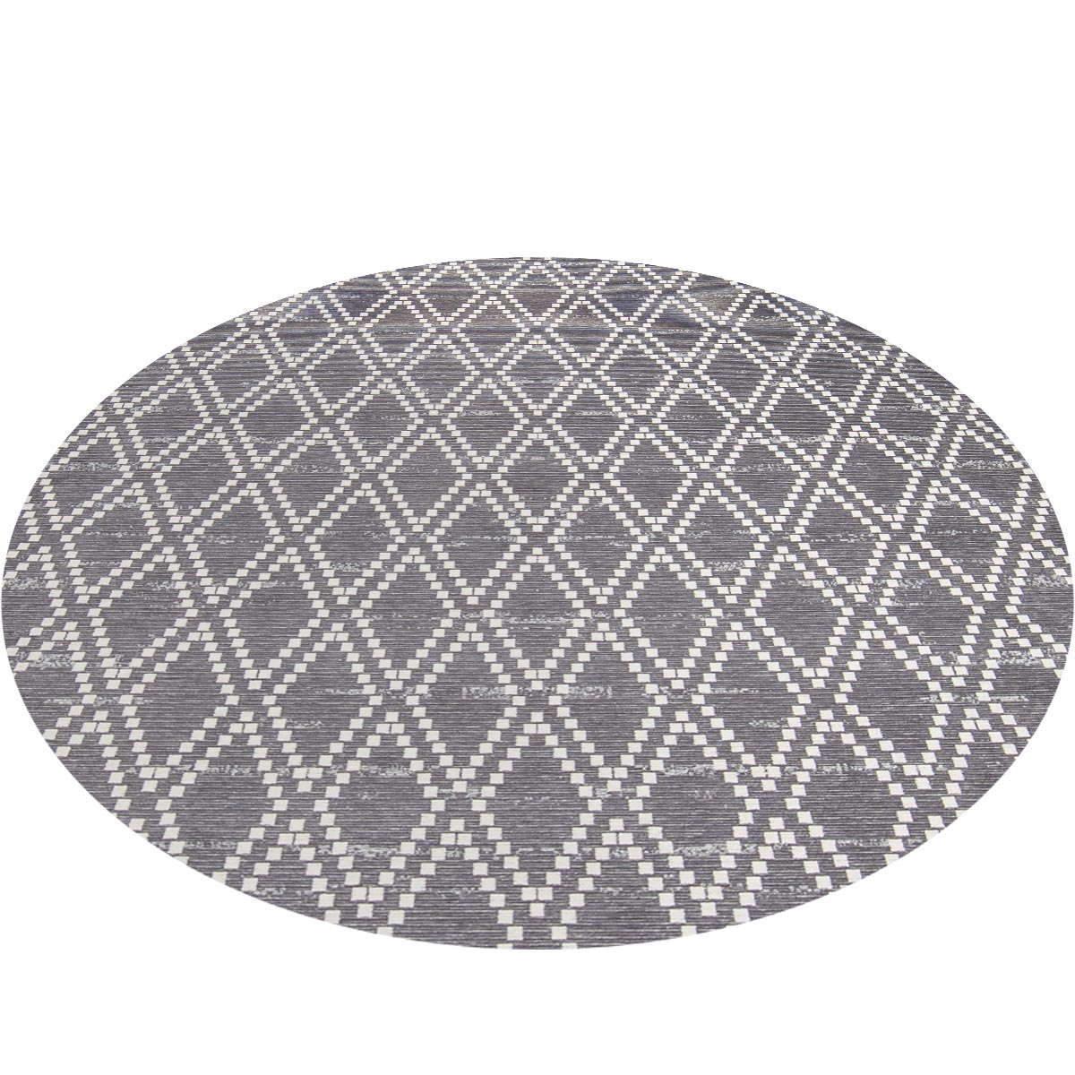 שטיח לוקה 01 אפור עגול | השטיח האדום