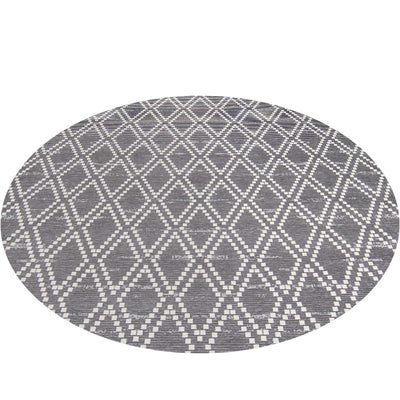 שטיח לוקה 01 אפור עגול | השטיח האדום