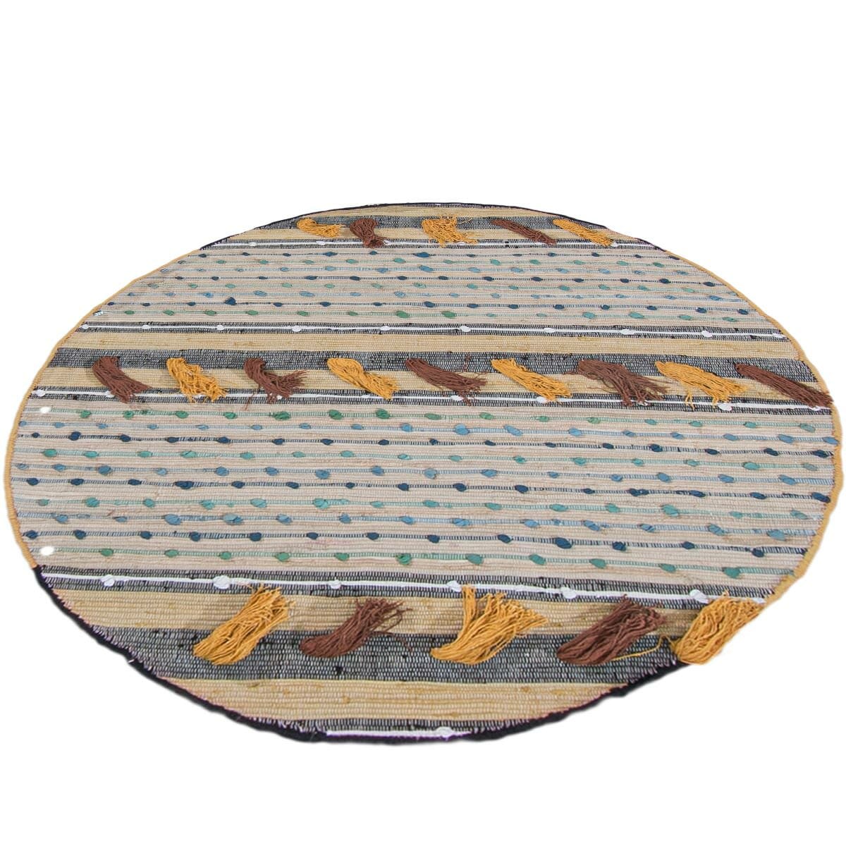 שטיח קילים נורדי 05 צבעוני עגול | השטיח האדום