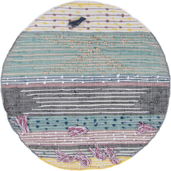 שטיח קילים נורדי 04 צבעוני עגול KILIM