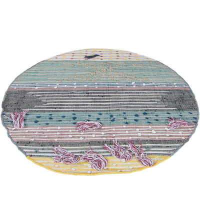 שטיח קילים נורדי 04 צבעוני עגול | השטיח האדום