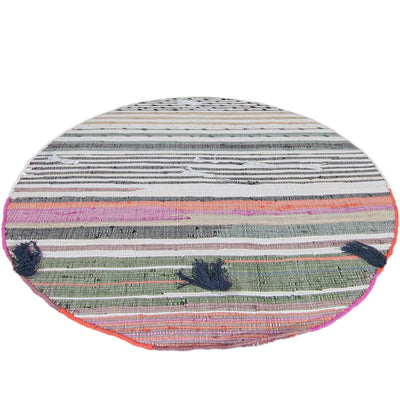 שטיח קילים נורדי 03 צבעוני עגול | השטיח האדום