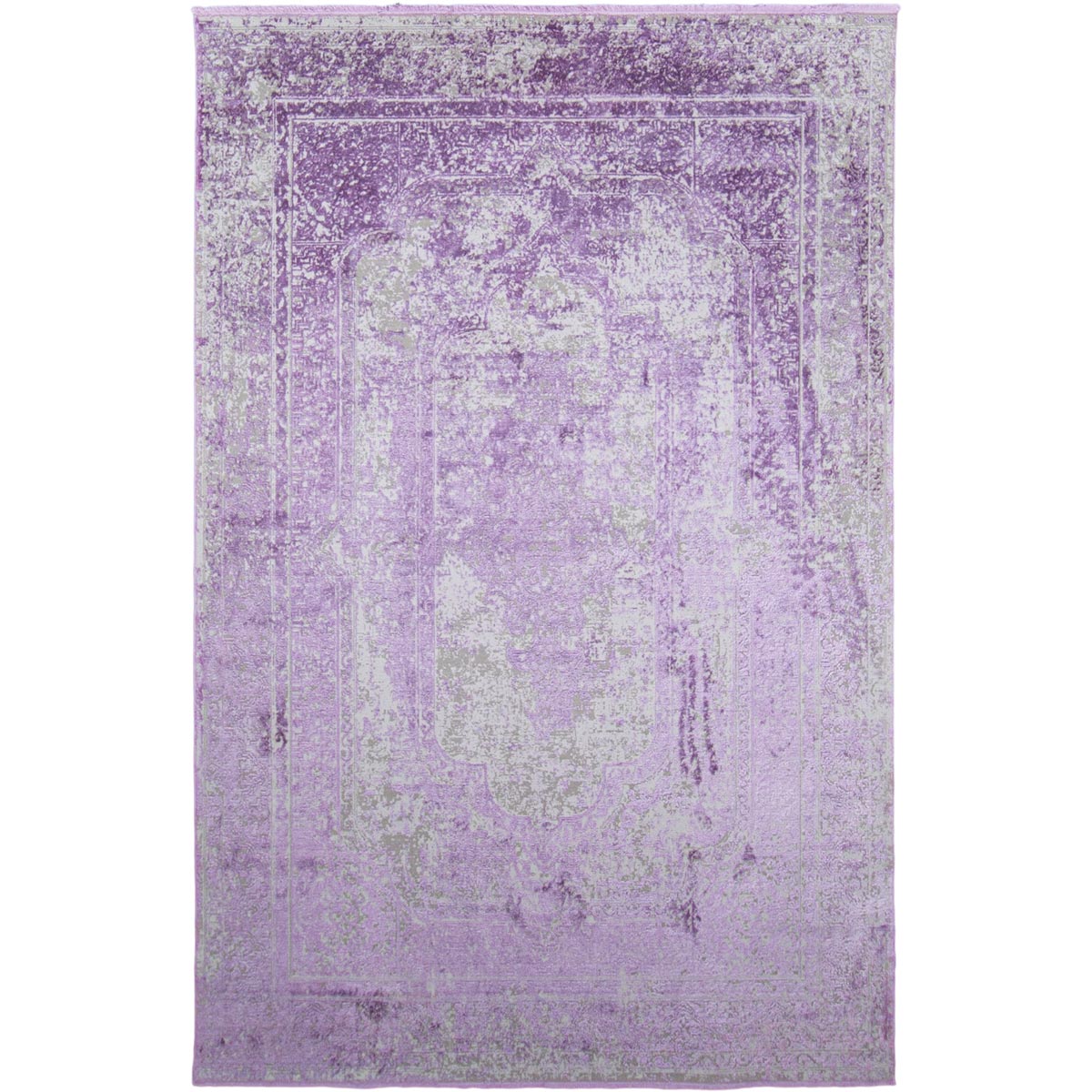 שטיח טוקיו 07 סגול עם פרנזים | השטיח האדום