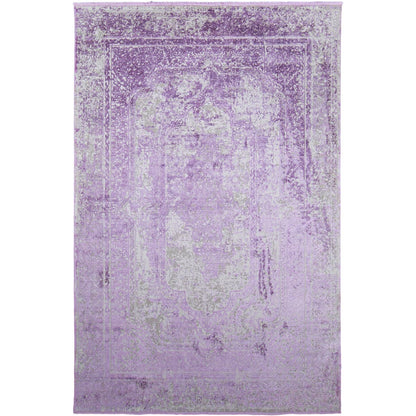 שטיח טוקיו 07 סגול עם פרנזים | השטיח האדום