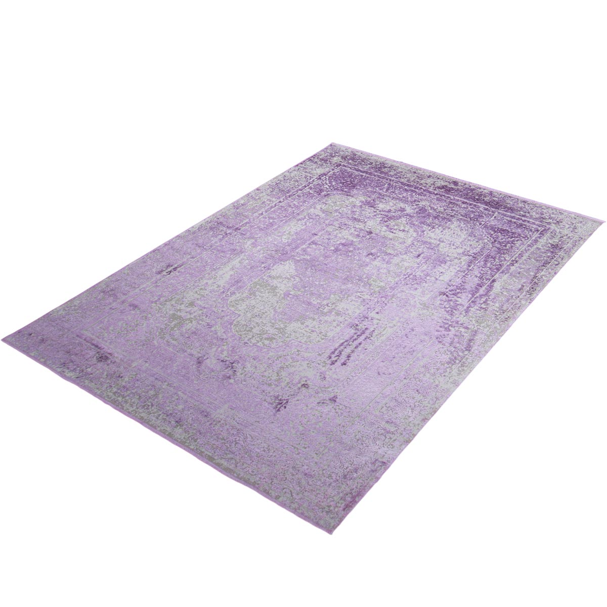 שטיח טוקיו 07 סגול עם פרנזים | השטיח האדום