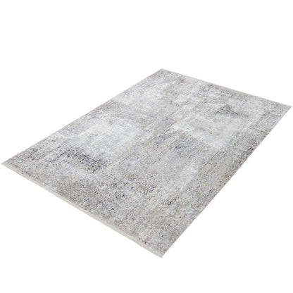 שטיח טוקיו 01 אפור עם פרנזים | השטיח האדום