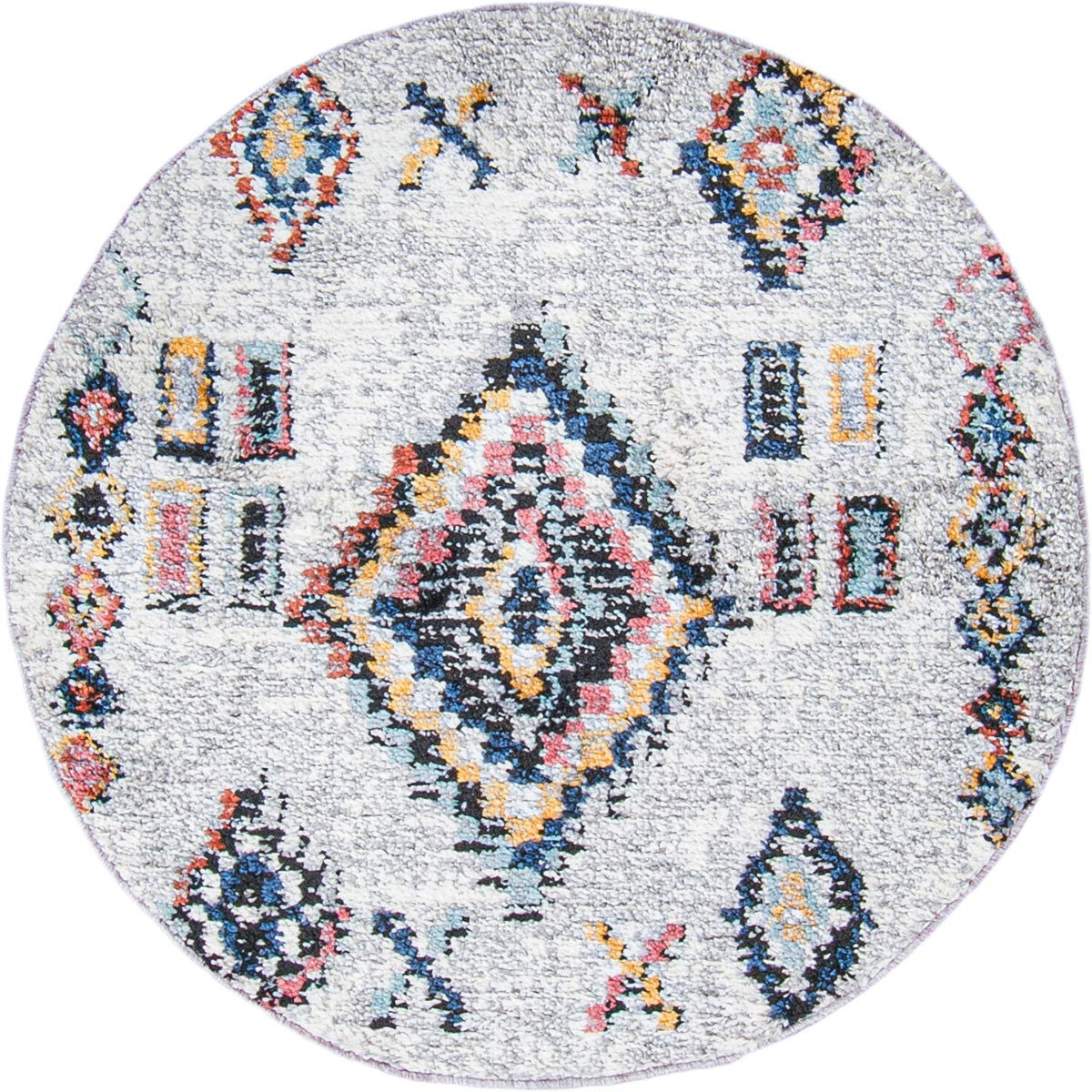 שטיח טנג'יר 11 צבעוני עגול | השטיח האדום