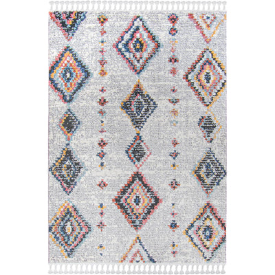 שטיח טנג'יר 07 צבעוני עם פרנזים | השטיח האדום