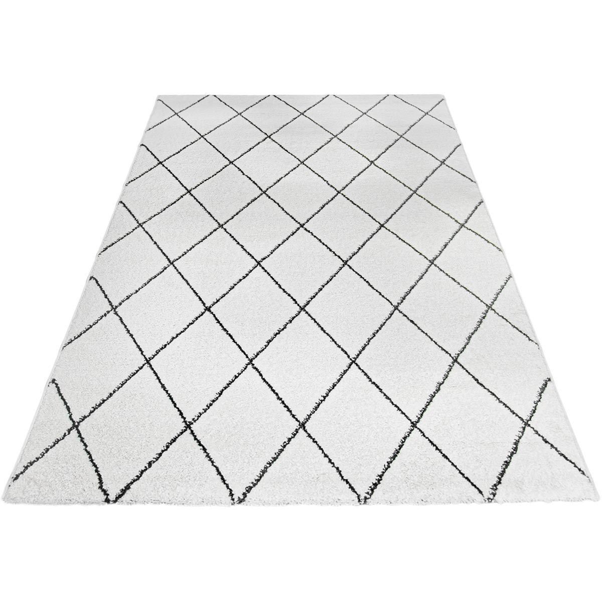 שטיח מרקש 19 קרם/שחור | השטיח האדום