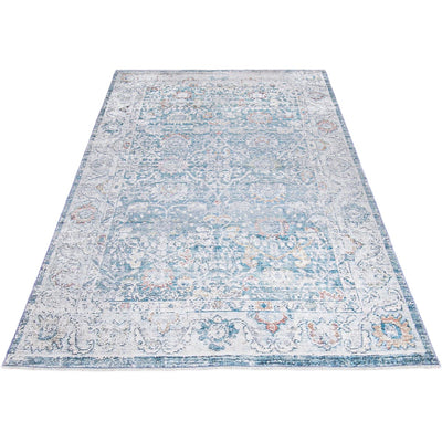 שטיח קשמיר 03 כחול עם פרנזים | השטיח האדום