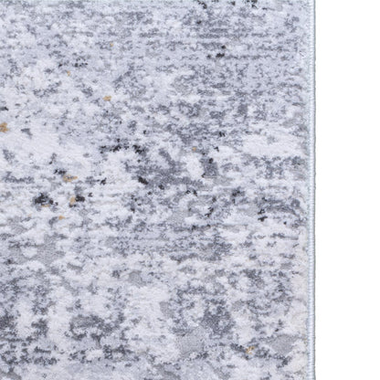 שטיח מילאנו 46 לבן/אפור עם פרנזים | השטיח האדום