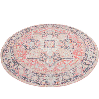שטיח קשמיר 07 צבעוני עגול | השטיח האדום