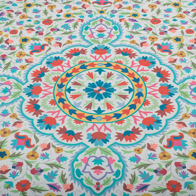 שטיח סמרקנד 01 צהוב עם פרנזים | השטיח האדום