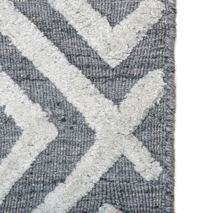 שטיח זארה 01 אפור/לבן | השטיח האדום