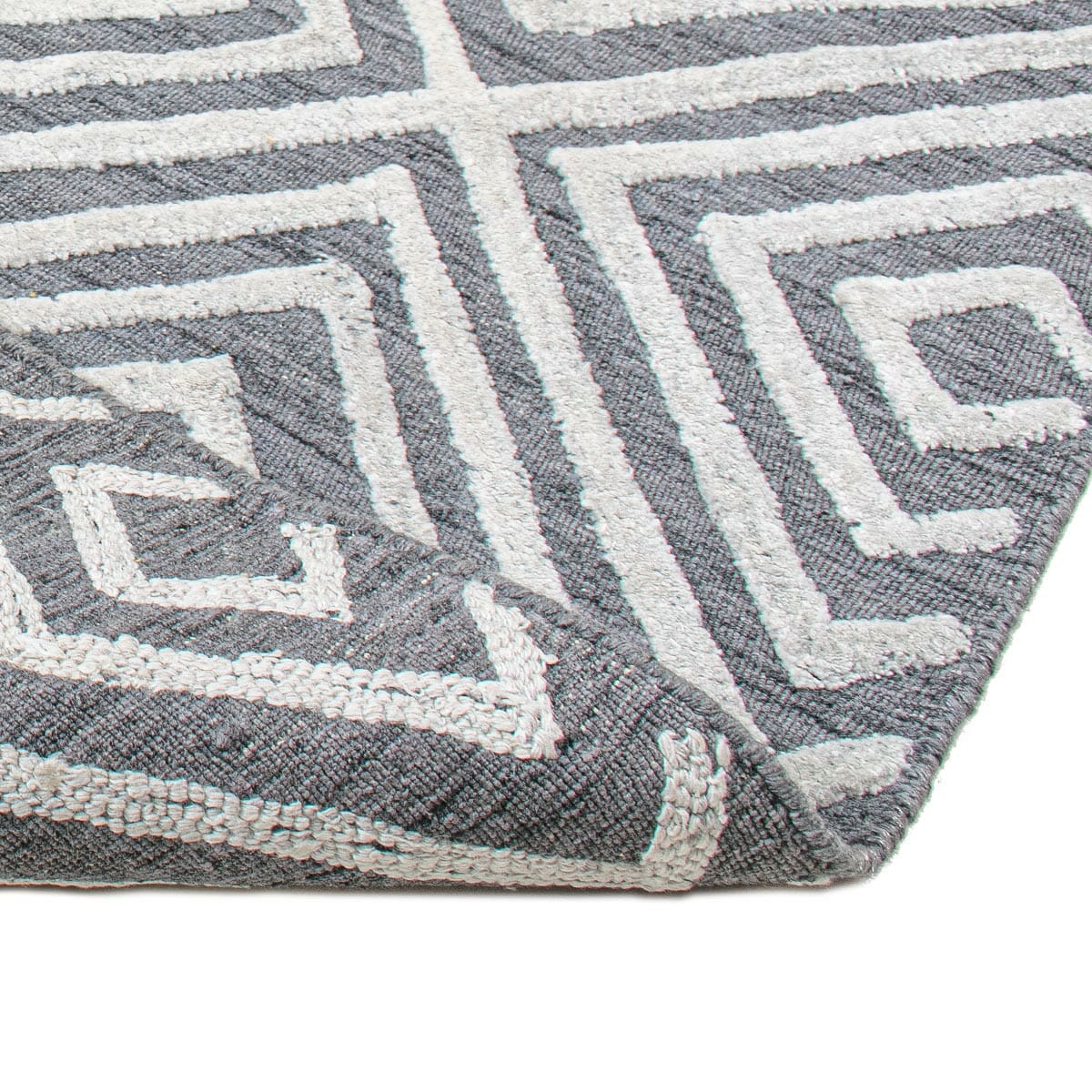 שטיח זארה 01 אפור/לבן | השטיח האדום