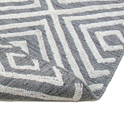 שטיח זארה 01 אפור/לבן | השטיח האדום