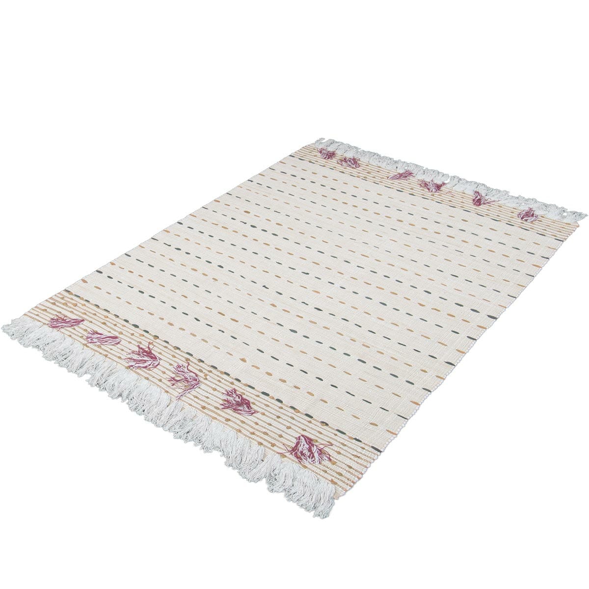 שטיח קילים נורדי 01 צבעוני עם פרנזים | השטיח האדום