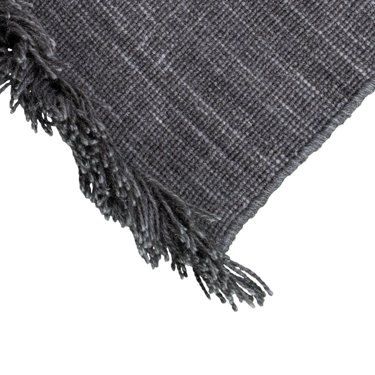 שטיח יעל 02 אפור עם פרנזים | השטיח האדום