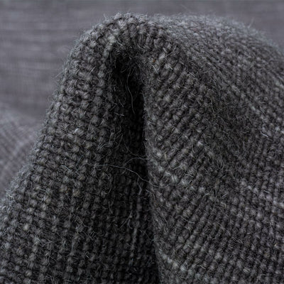 שטיח יעל 02 אפור עגול עם פרנזים | השטיח האדום