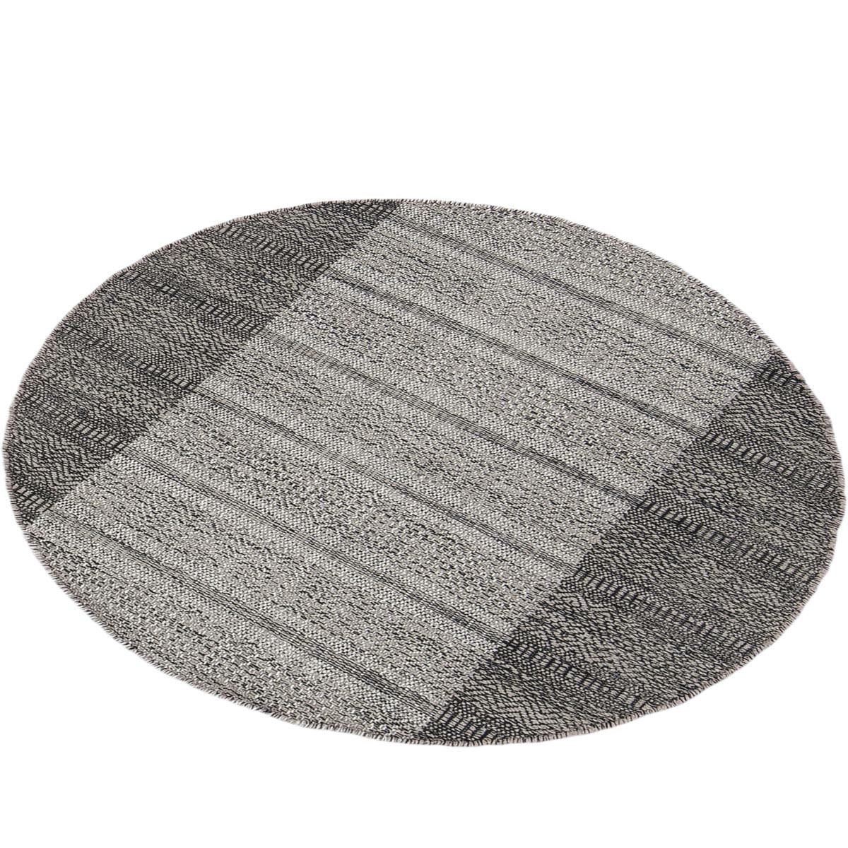 שטיח גפן כותנה 05 אפור כהה/אפור עגול | השטיח האדום