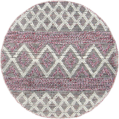 שטיח נירוונה 03 סגול עגול | השטיח האדום