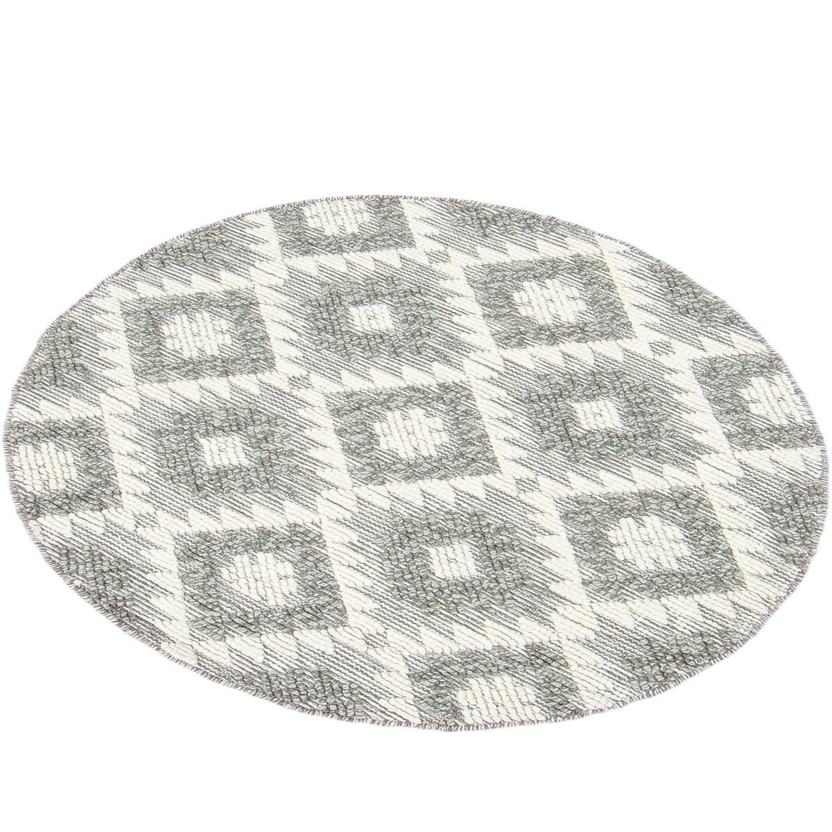 שטיח נירוונה 04 אפור בהיר עגול | השטיח האדום