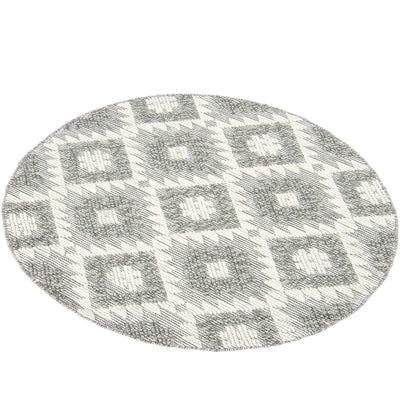שטיח נירוונה 04 אפור בהיר עגול | השטיח האדום