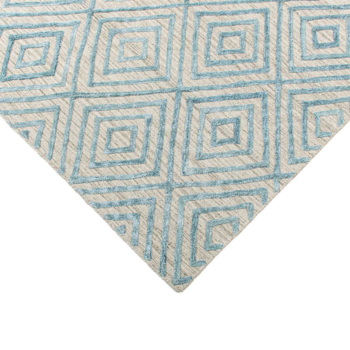 שטיח זארה 01 בז'/תכלת | השטיח האדום