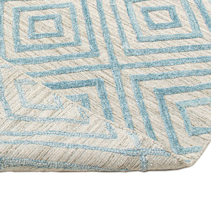 שטיח זארה 01 בז'/תכלת | השטיח האדום