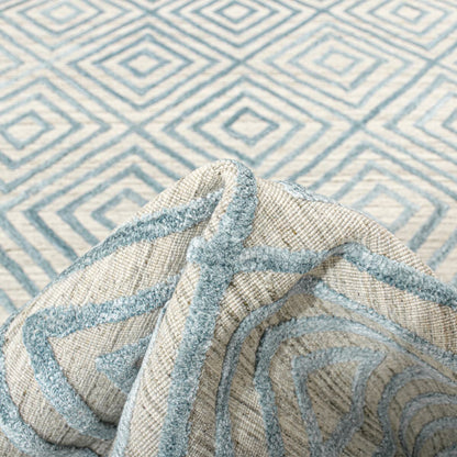 שטיח זארה 01 בז'/תכלת | השטיח האדום