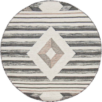 שטיח קילים סקנדינבי 02 ורוד עגול | השטיח האדום