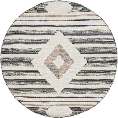 שטיח קילים סקנדינבי 02 ורוד עגול | השטיח האדום