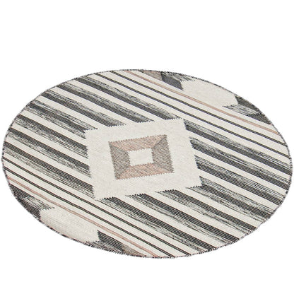 שטיח קילים סקנדינבי 02 ורוד עגול | השטיח האדום