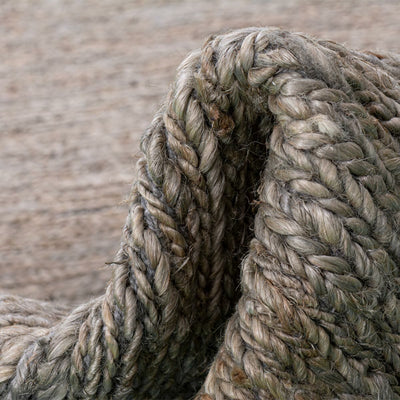 שטיח תמר אריגה גסה 03 אפור עם פרנזים | השטיח האדום