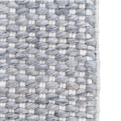 שטיח גפן חלות עבות 04 אפור/קרם עם פרנזים | השטיח האדום
